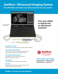 SeeMore Ultrasound Imaging System Brochure