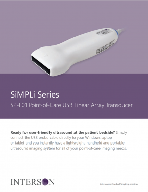 SiMPLi Series SP-L01 Point-of-Care USB Linear Array Transducer